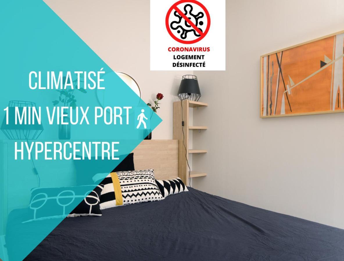 Uniqueappart T4- Hypercentre -Climatise-3 Chambres Marseilles Buitenkant foto